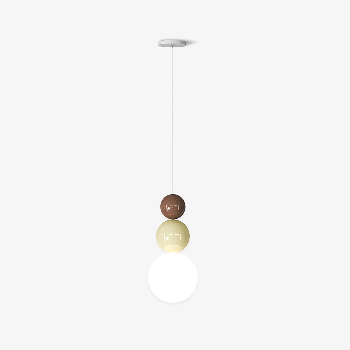Elynd Acryl drie-ballen hanglamp