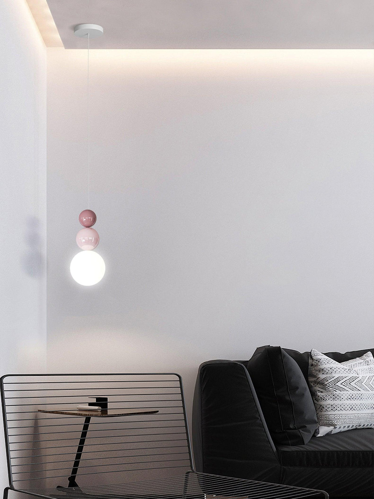 Elynd Acryl drie-ballen hanglamp