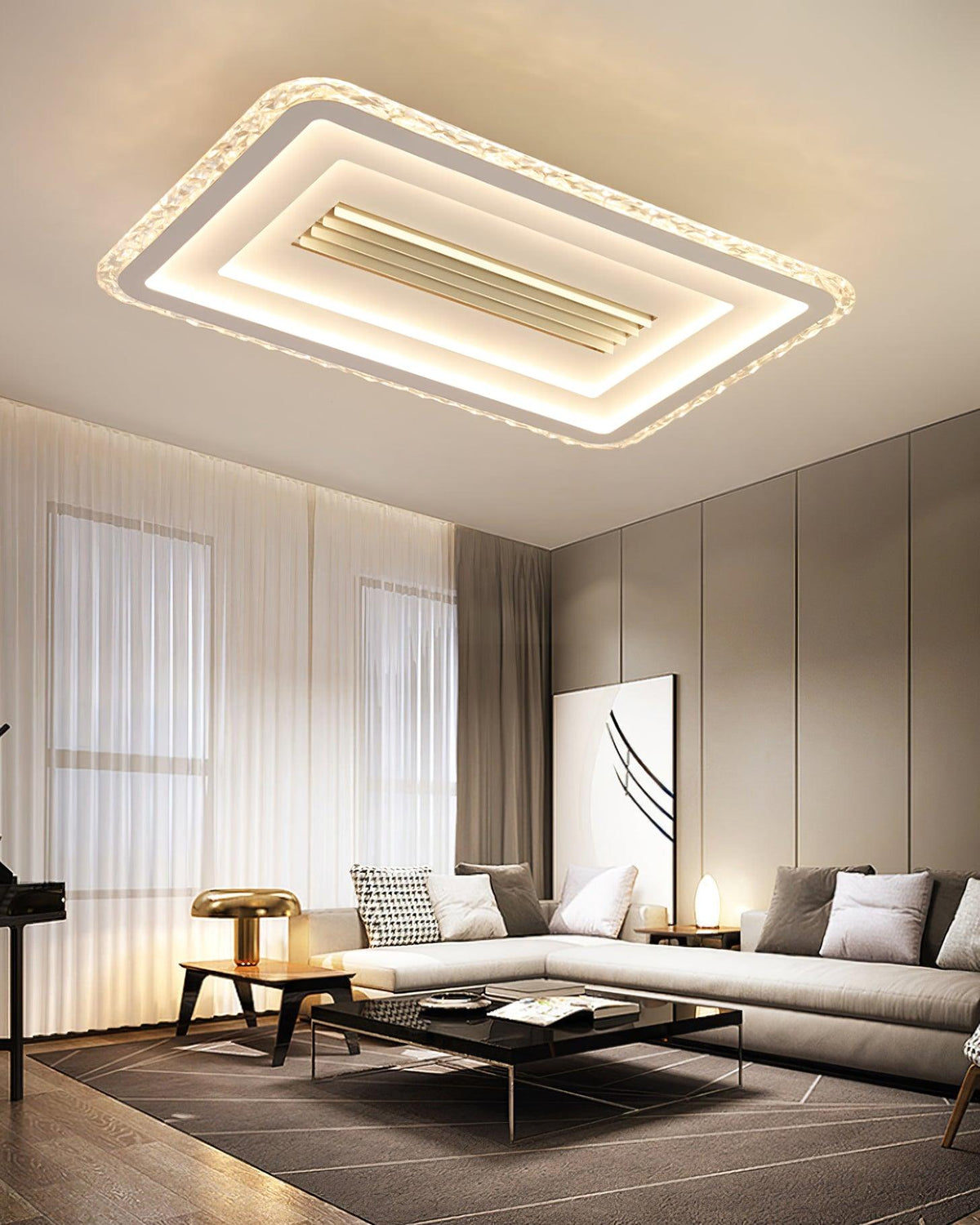 Ulthaara Moderne minimalistische ultradunne rechthoekige plafondlamp