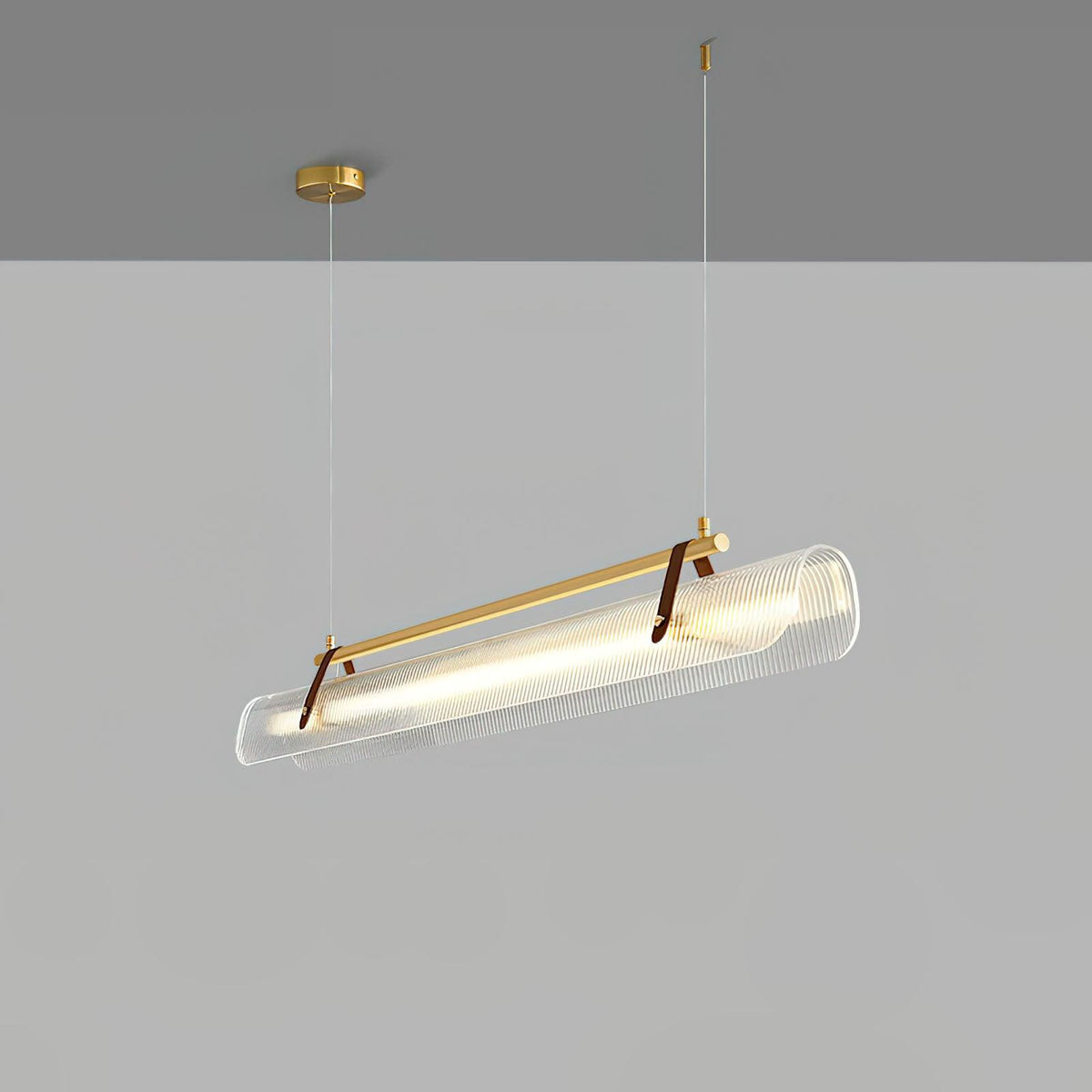Niraenne Moderne hanglamp van acryl met lineair ontwerp voor eetkamer