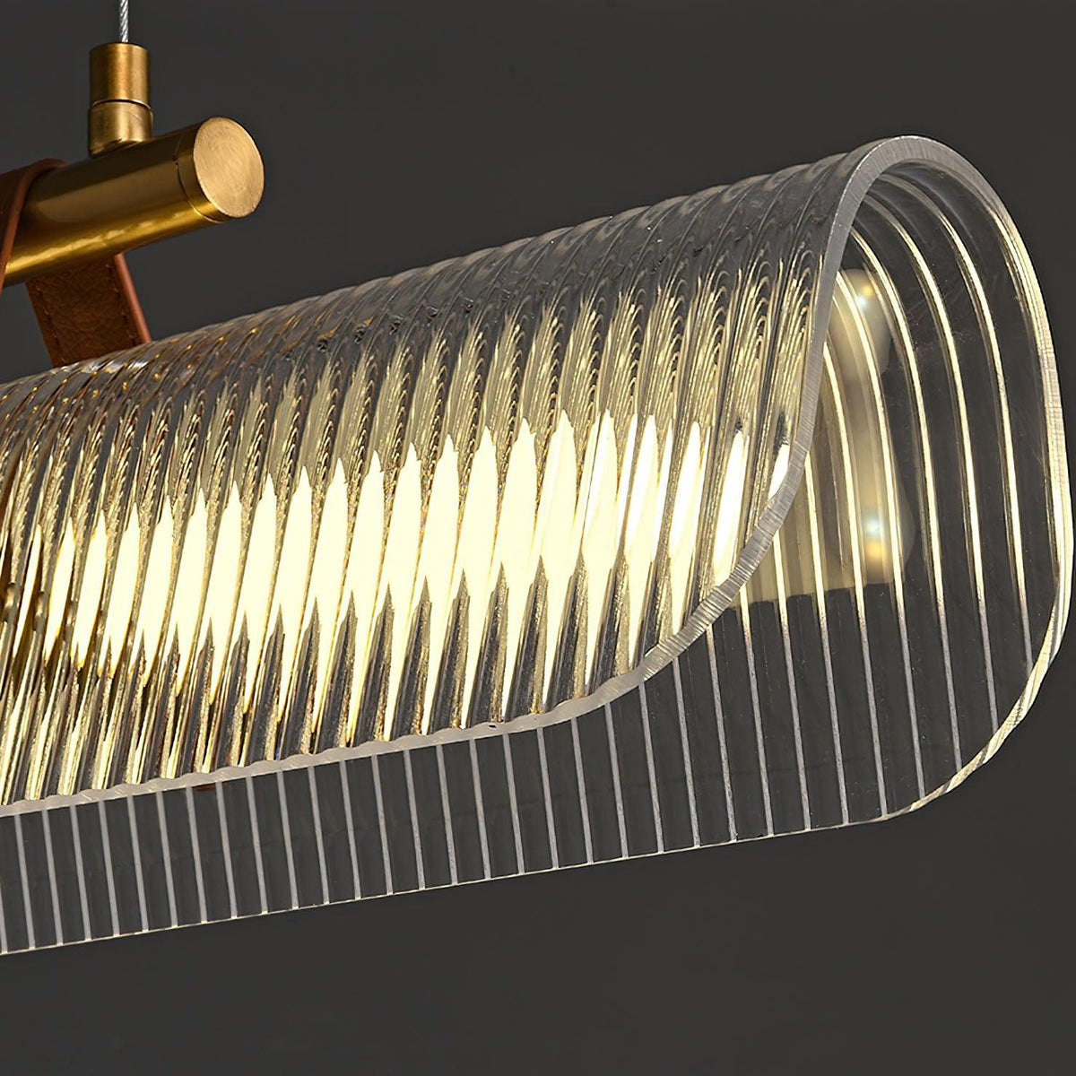 Niraenne Moderne hanglamp van acryl met lineair ontwerp voor eetkamer