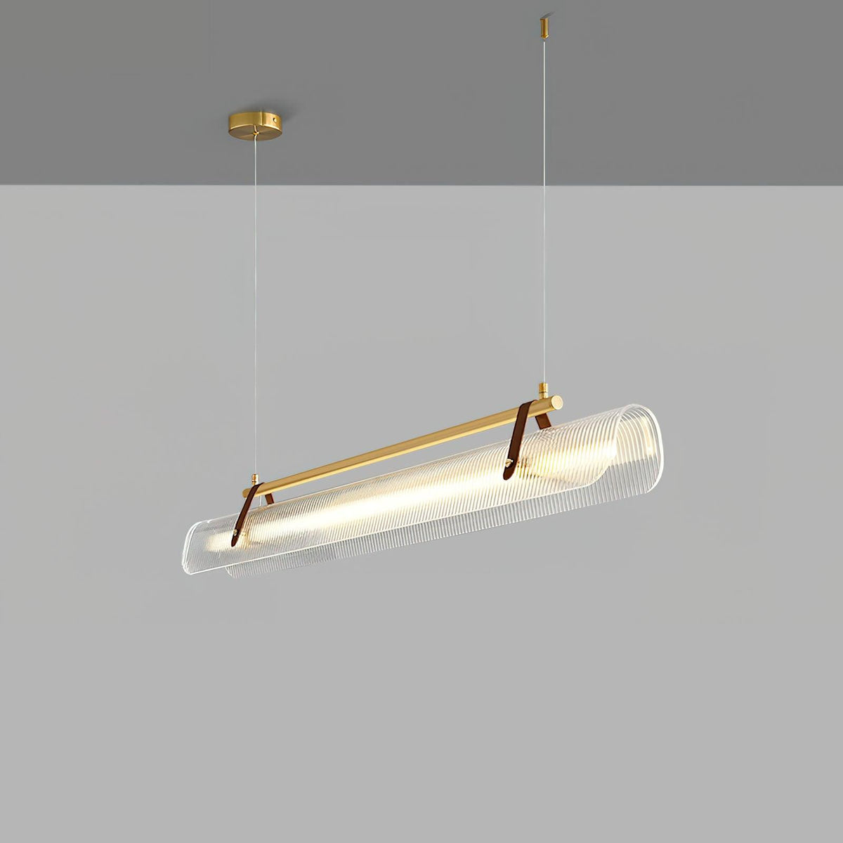 Niraenne Moderne hanglamp van acryl met lineair ontwerp voor eetkamer