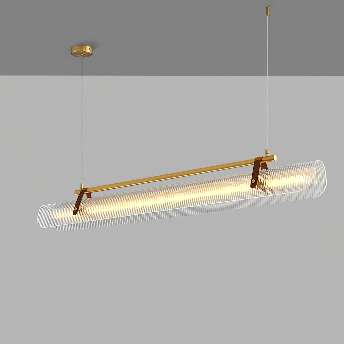 Niraenne Moderne hanglamp van acryl met lineair ontwerp voor eetkamer