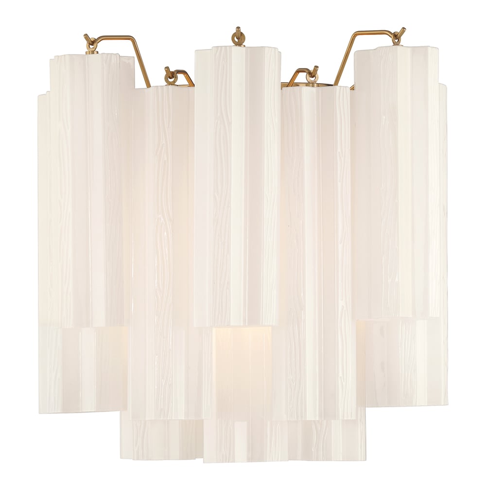 Ravo wandlamp Tronchi Glasbuis Gelaagd Amber Modern
