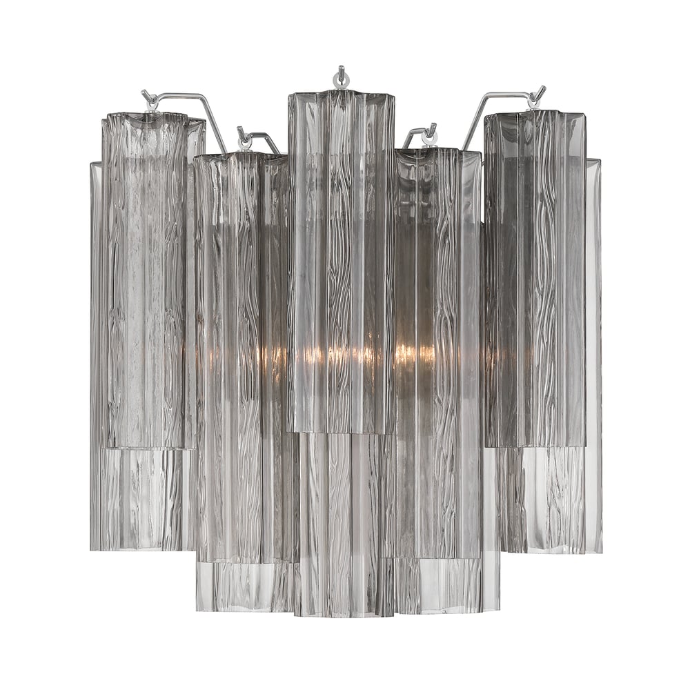 Ravo wandlamp Tronchi Glasbuis Gelaagd Amber Modern