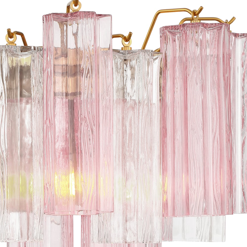Ravo wandlamp Tronchi Glasbuis Gelaagd Amber Modern