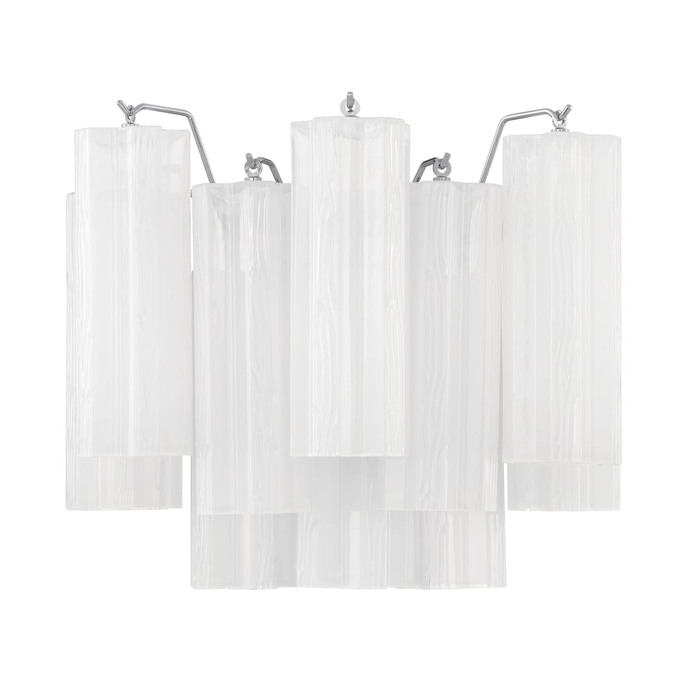 Ravo wandlamp Tronchi Glasbuis Gelaagd Amber Modern