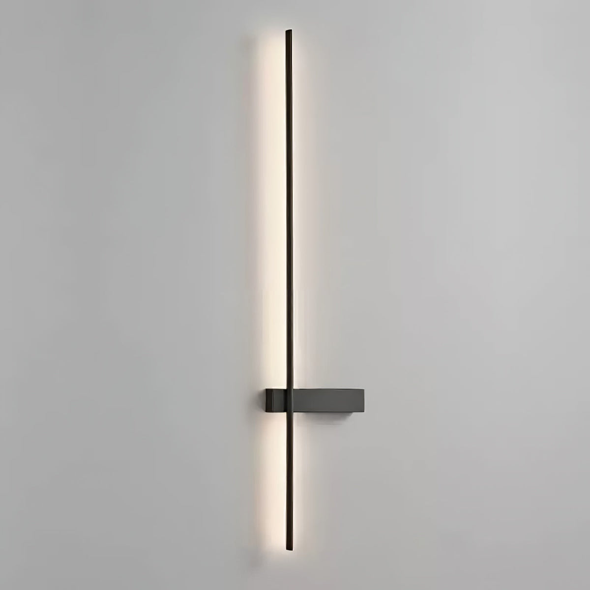 Mesv Lineair Oplaadbaar Zwart Wandlamp