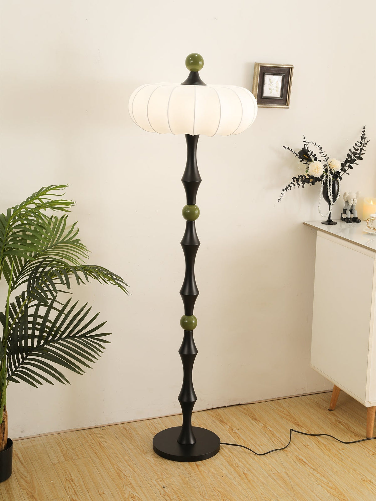 Sylirira Houten Zijde vloerlamp