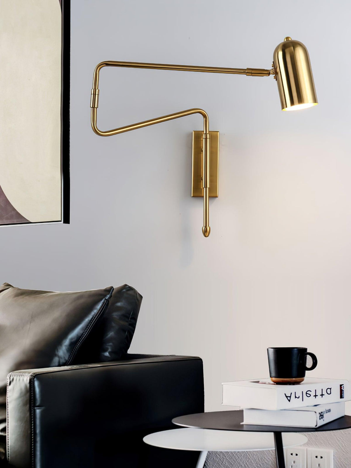 Nox verstelbare arm wandlamp met stekker