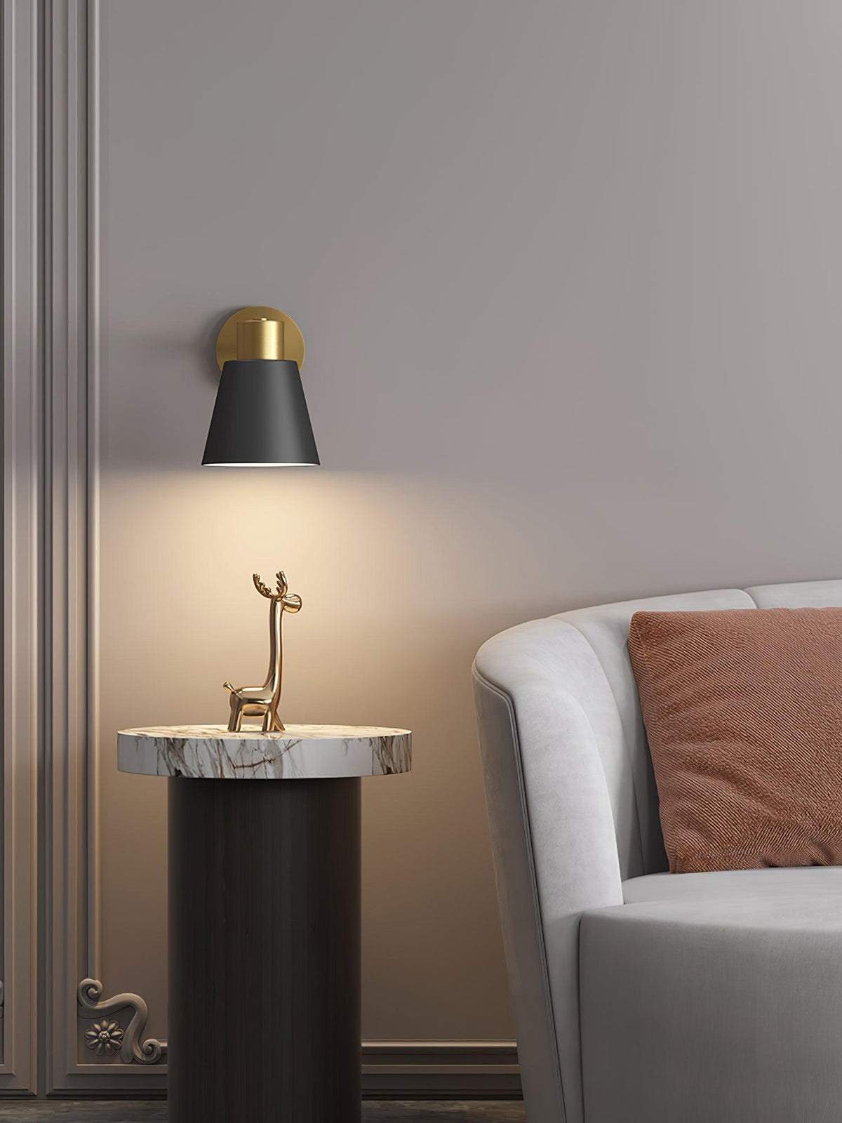 Eurmiros Moderne minimalistische wandlamp met verstelbare arm