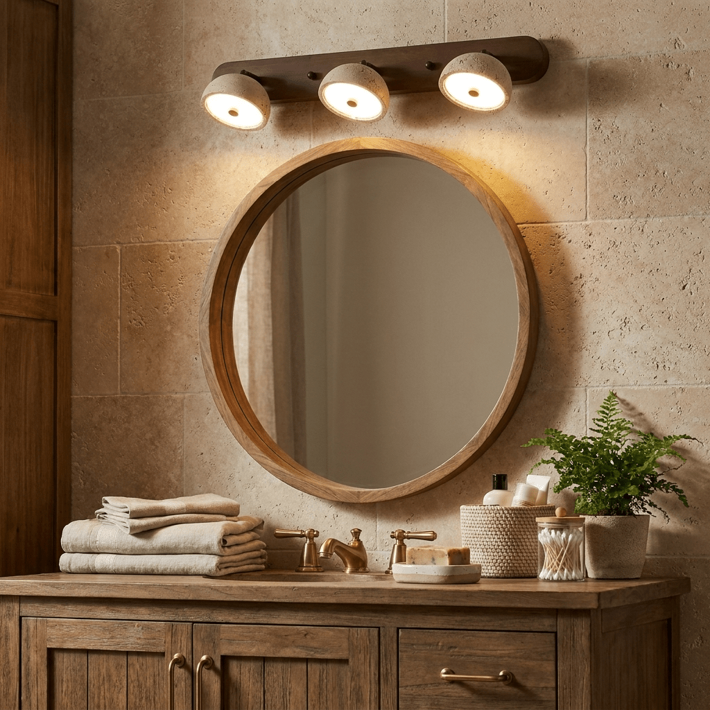 Valienne travertin koepelvormige wandlamp