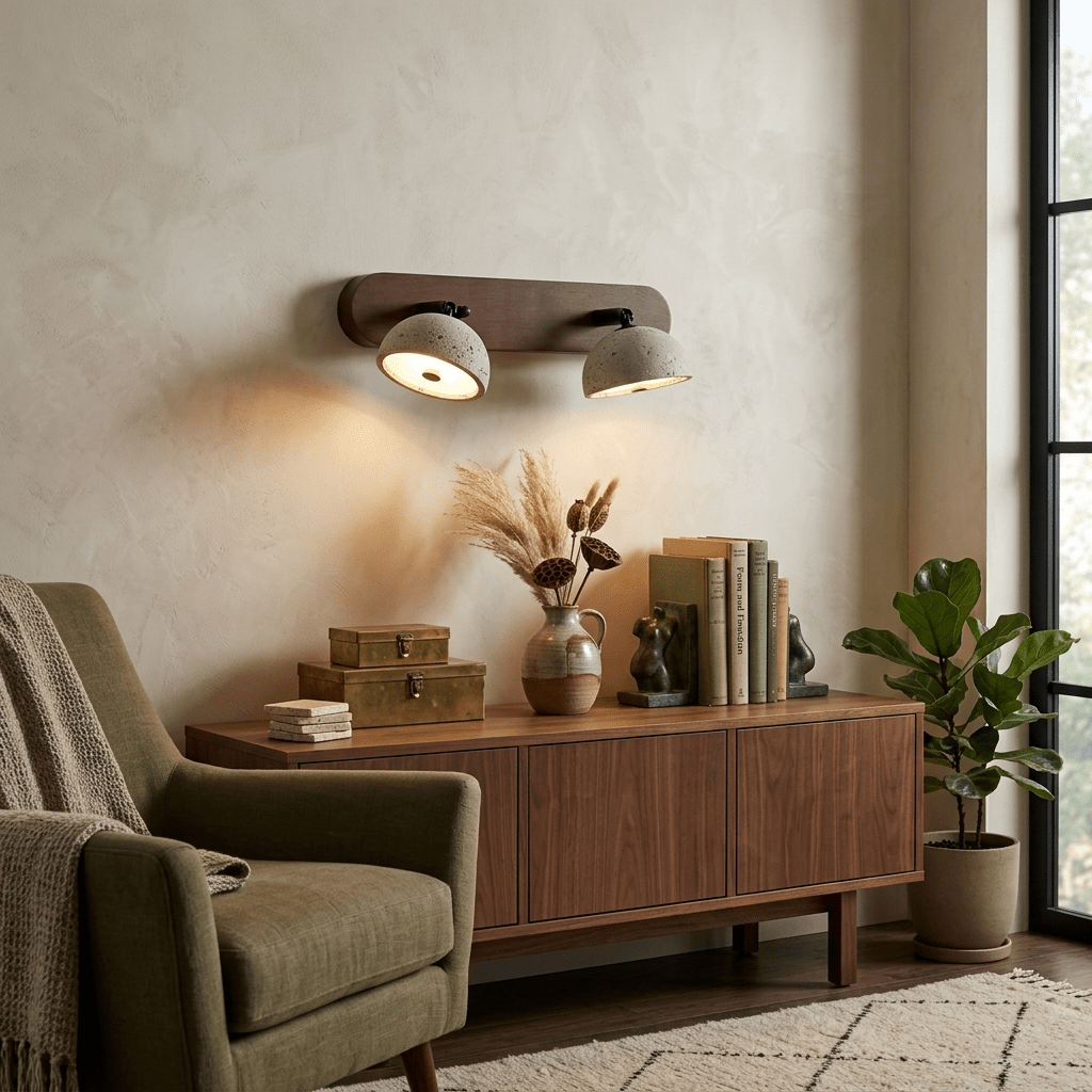 Valienne travertin koepelvormige wandlamp