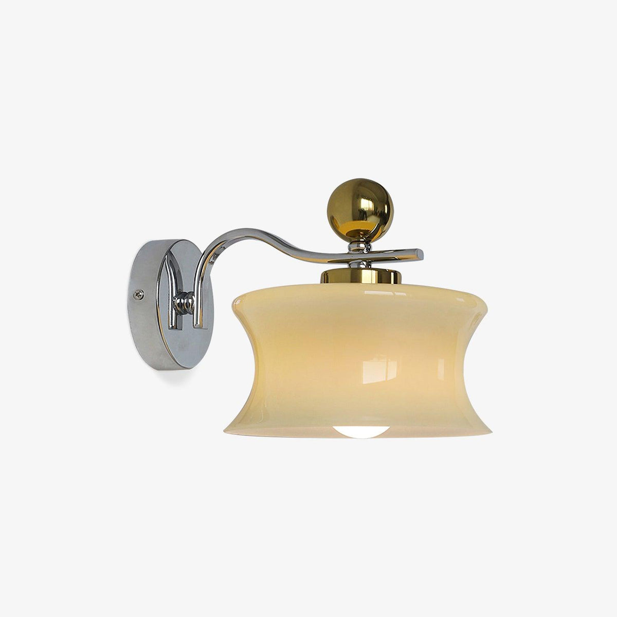 Blux Noordse kunst wandlamp met glazen kap