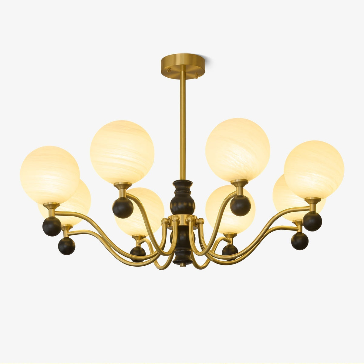 Ershaan sfeer elegantie vintage messing hout kroonluchter