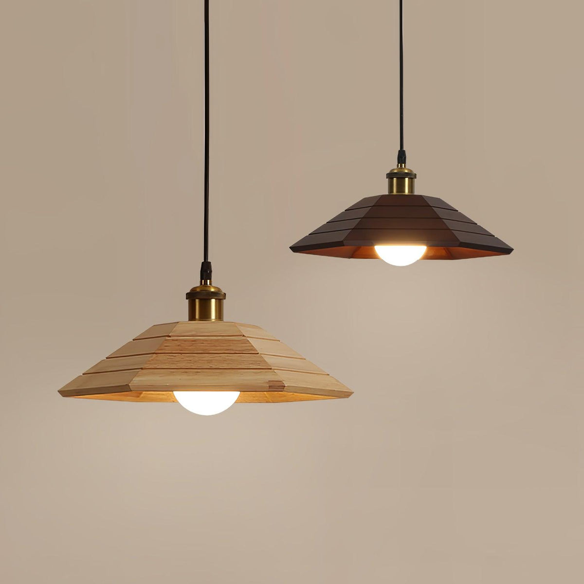 Evys Traditionele hanglamp van hout