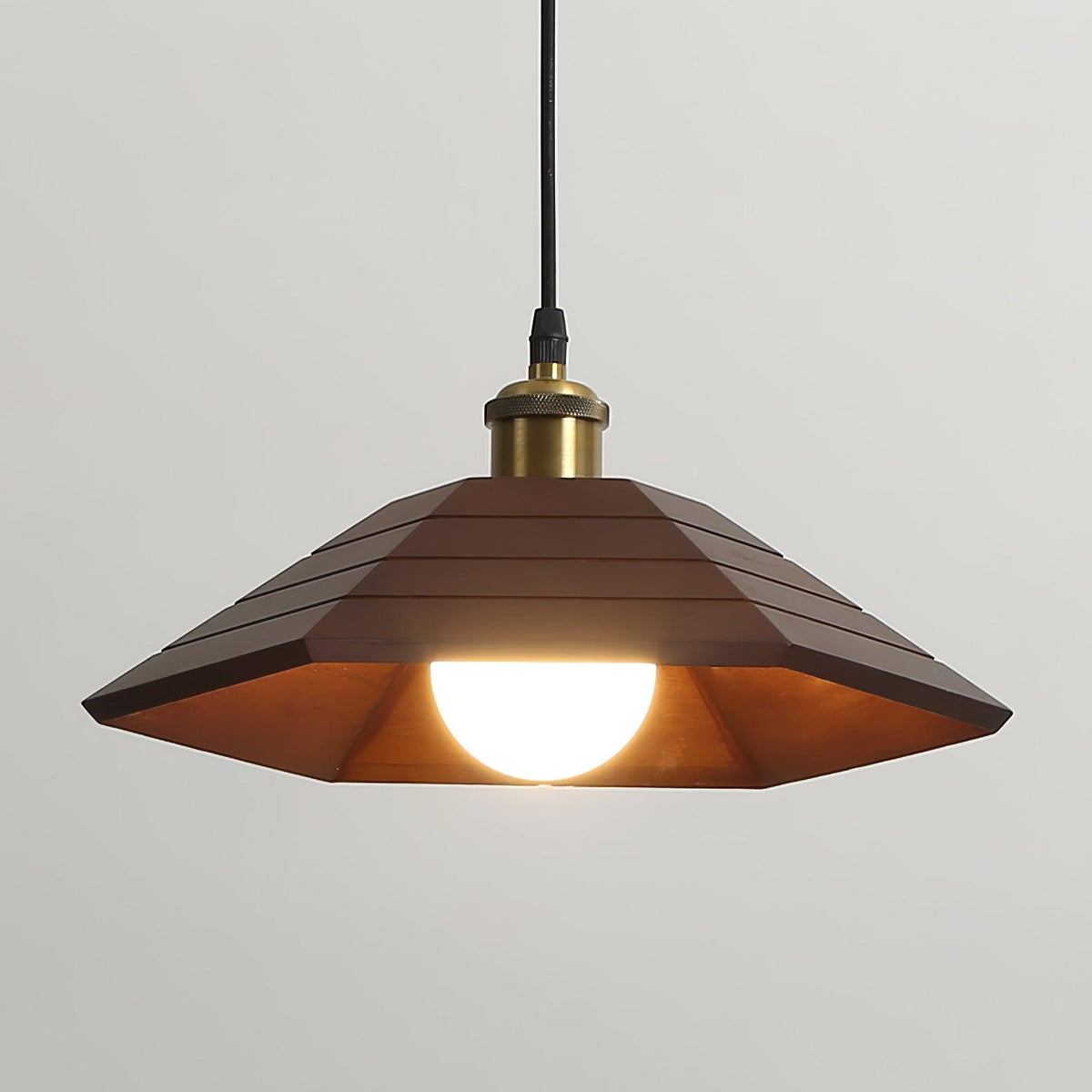 Evys Traditionele hanglamp van hout