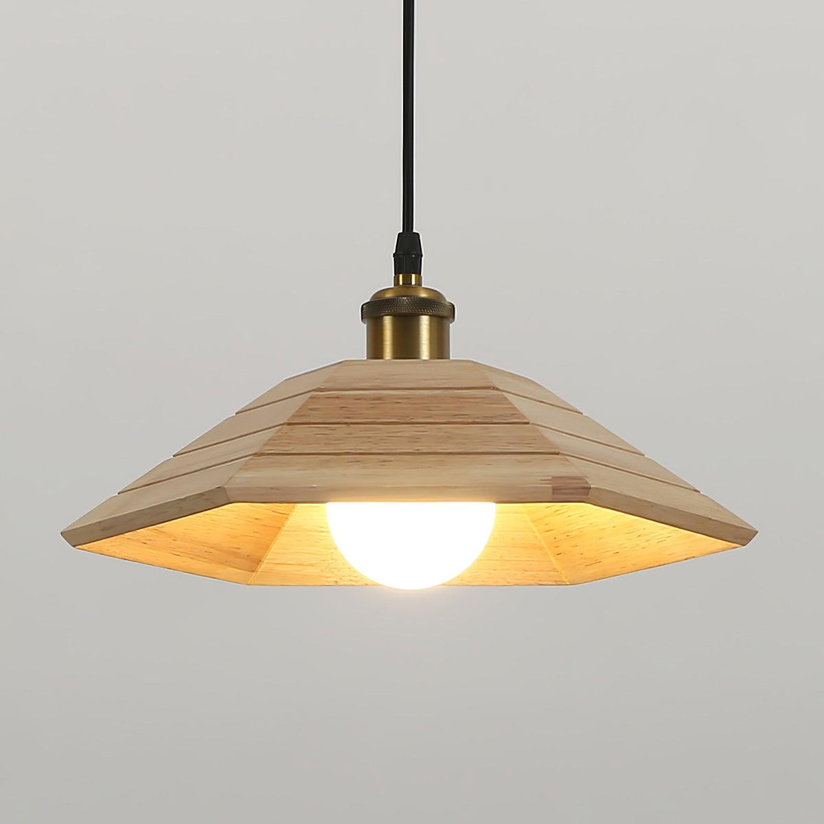 Evys Traditionele hanglamp van hout