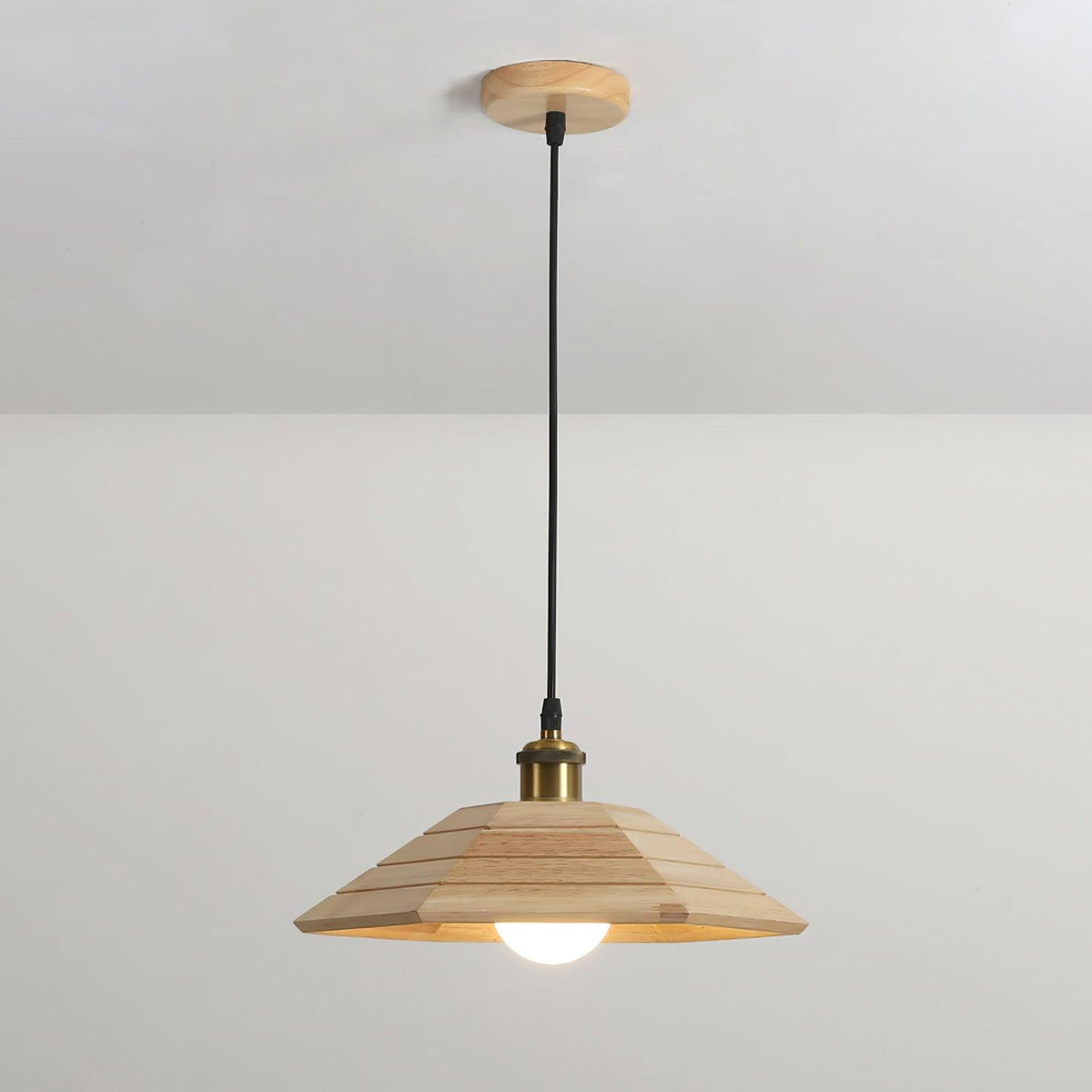 Evys Traditionele hanglamp van hout