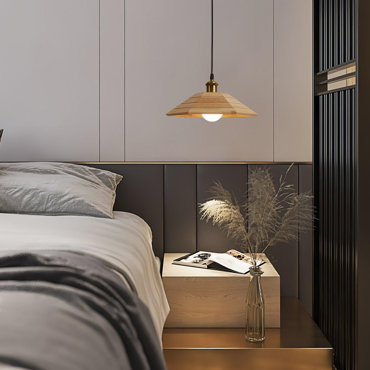 Evys Traditionele hanglamp van hout