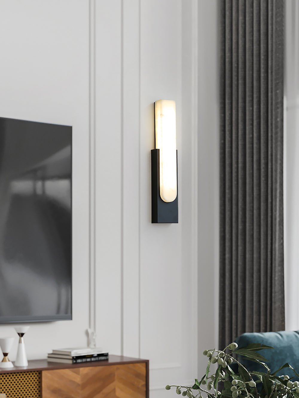 Xaldy wandlamp van albast