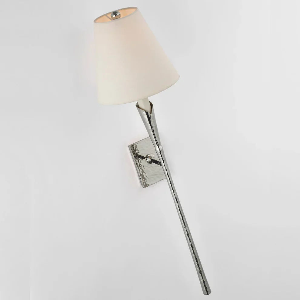 Alessio Vintage Antiek Metaal Stof Wandlamp Lampenkap Keuken Slaapkamer Woonkamer