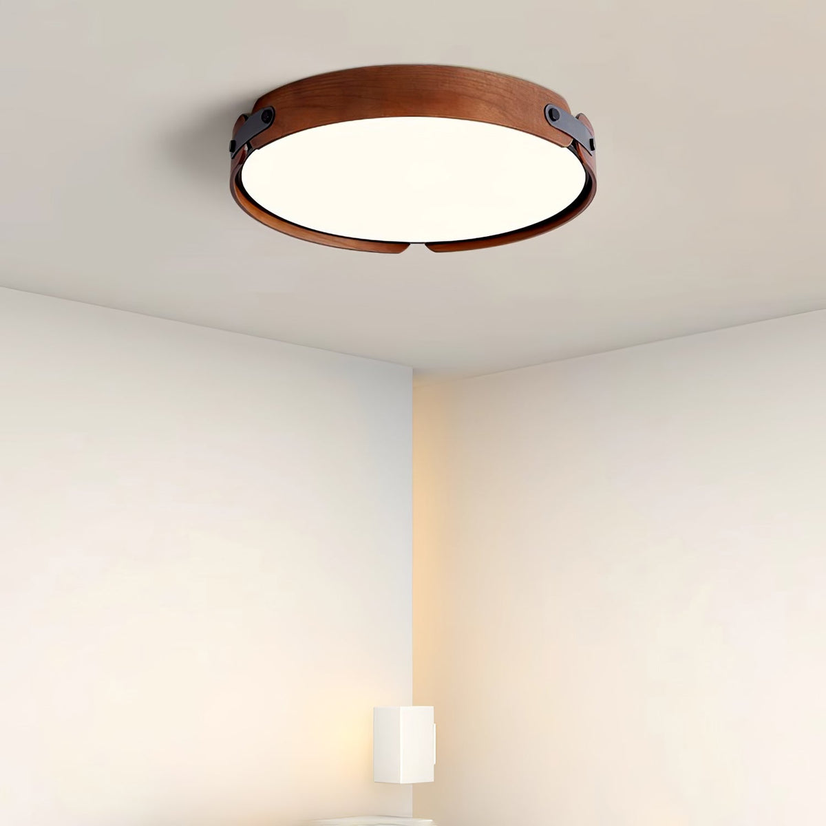 Edan Moderne minimalistische plafondlamp van hout