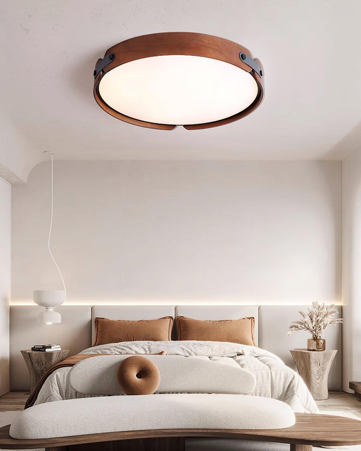 Edan Moderne minimalistische plafondlamp van hout