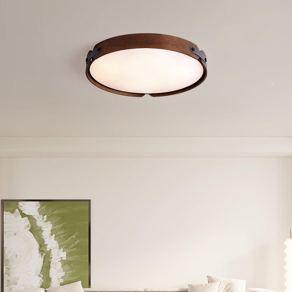 Edan Moderne minimalistische plafondlamp van hout