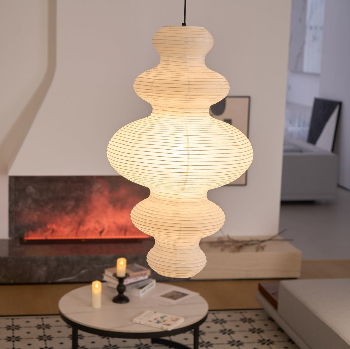 Lunivora traditionele hanglamp van papier