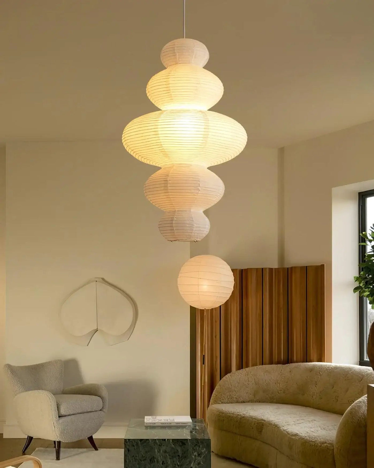 Lunivora traditionele hanglamp van papier