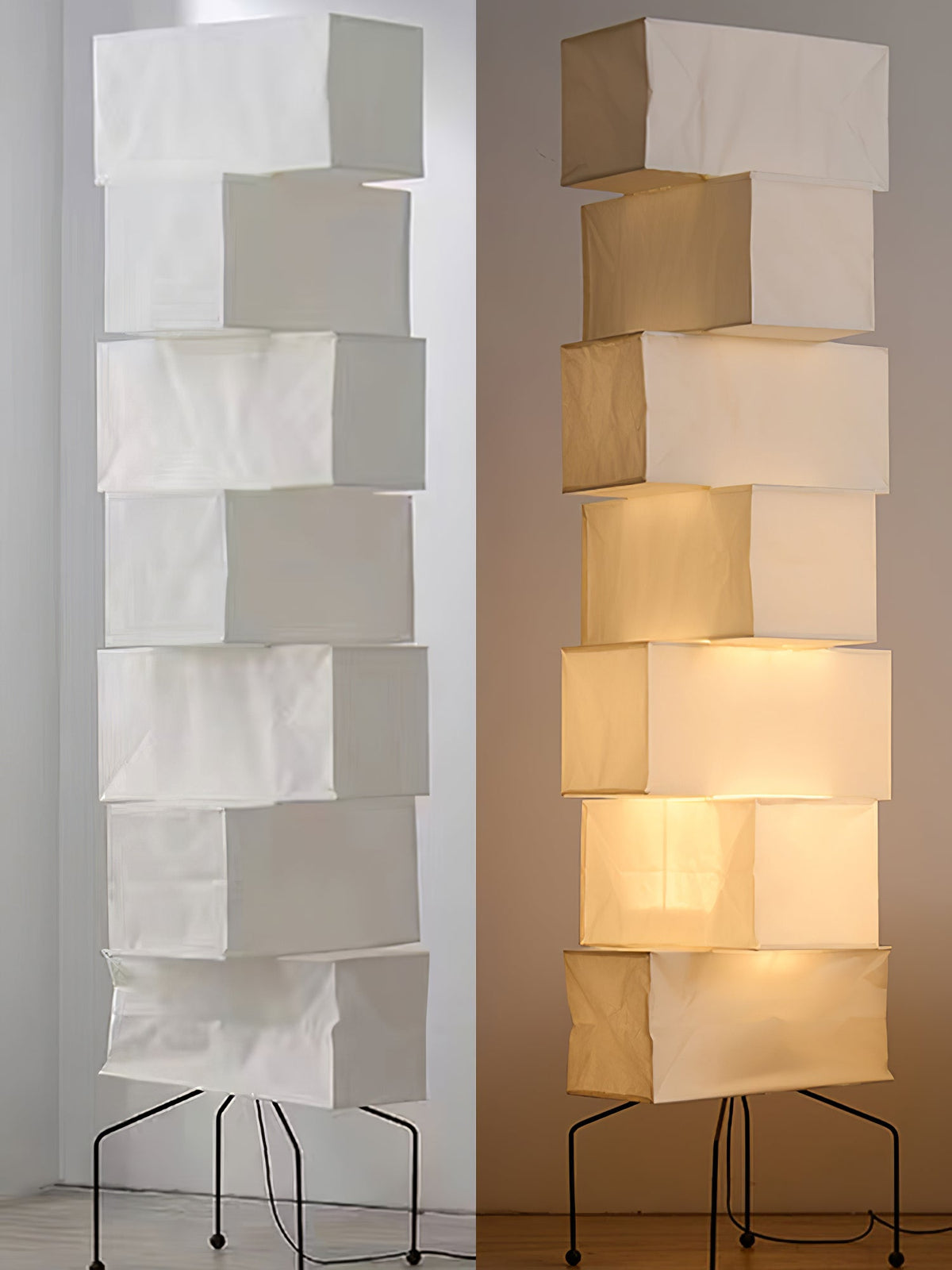 Avara vloerlamp van rijstpapier