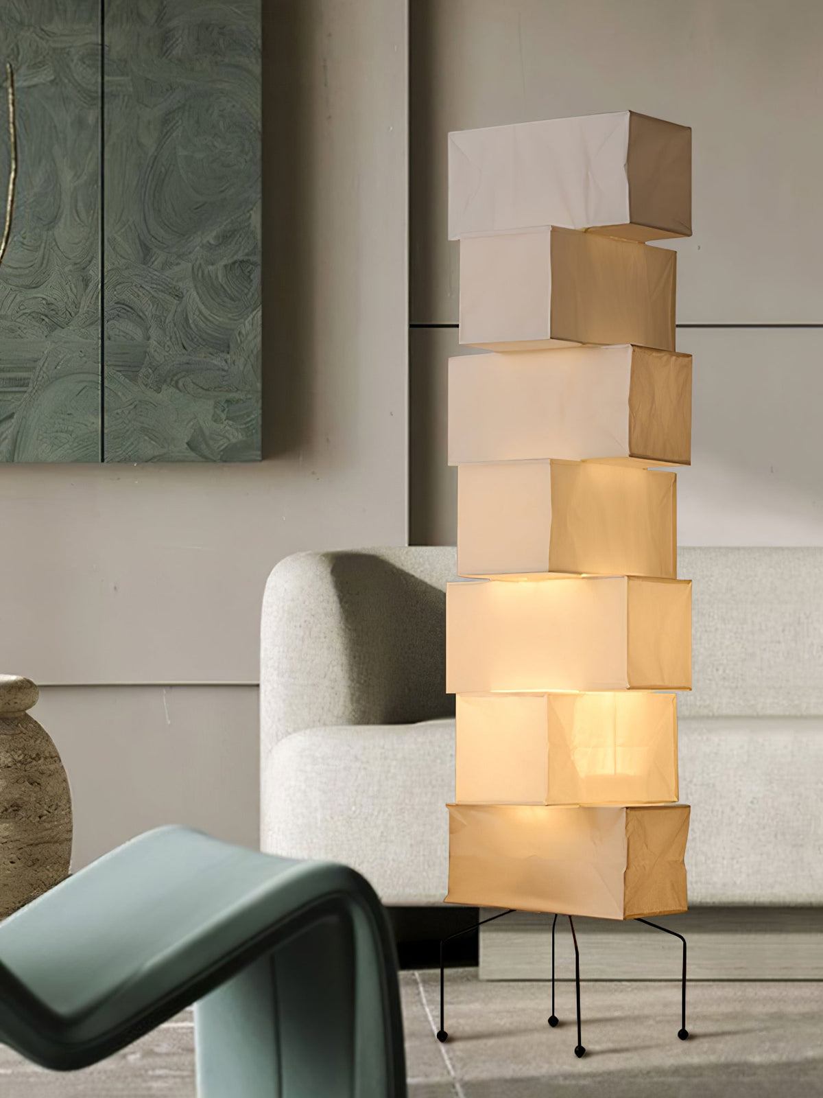 Avara vloerlamp van rijstpapier