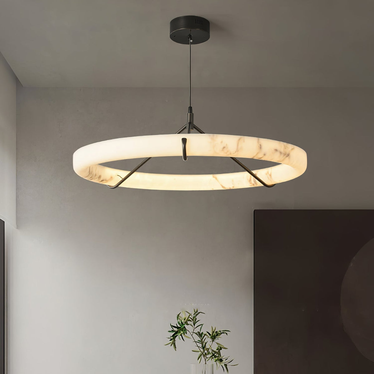 Avenisora Moderne hanglamp van albast