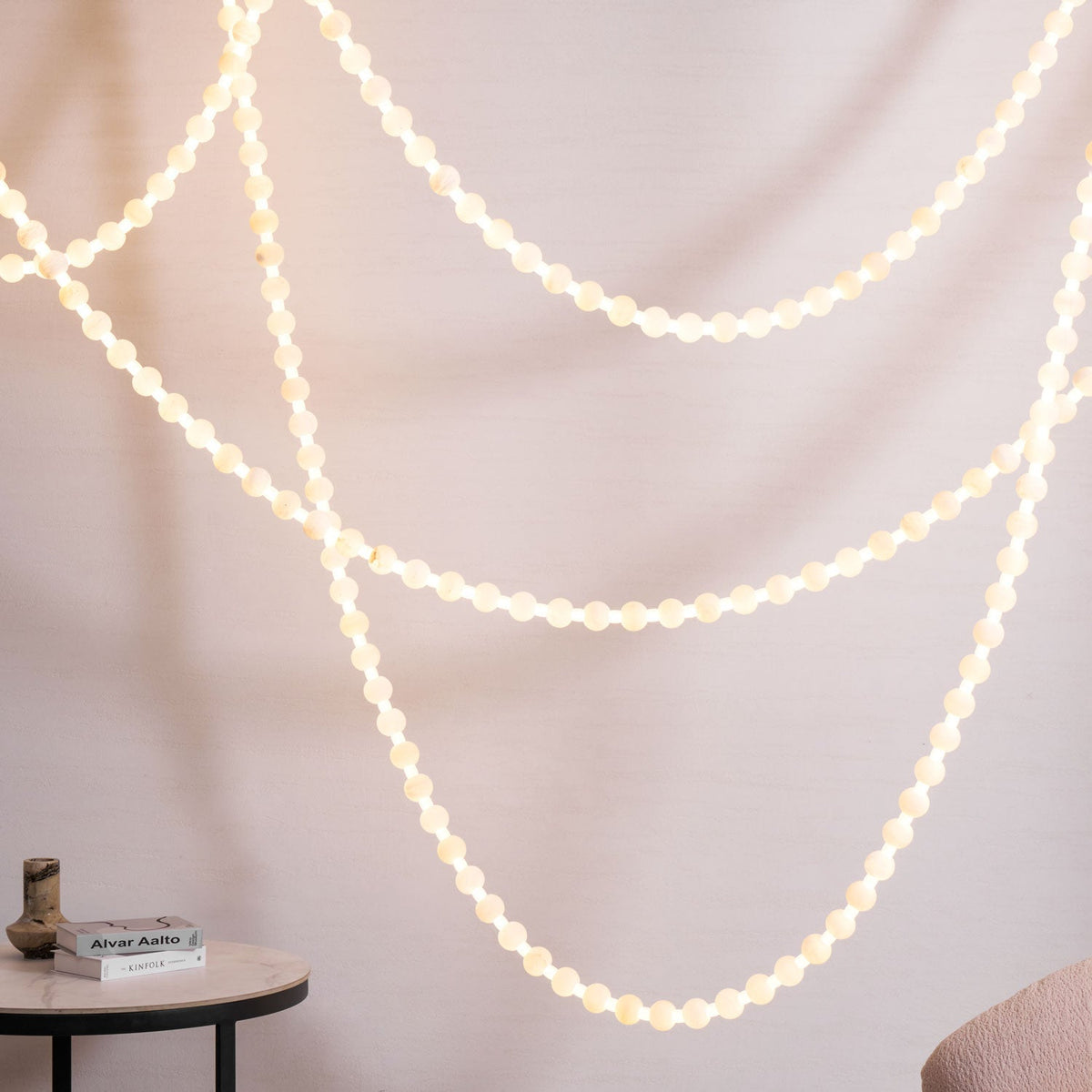 Grempt albast Pearl Necklace Kroonluchter
