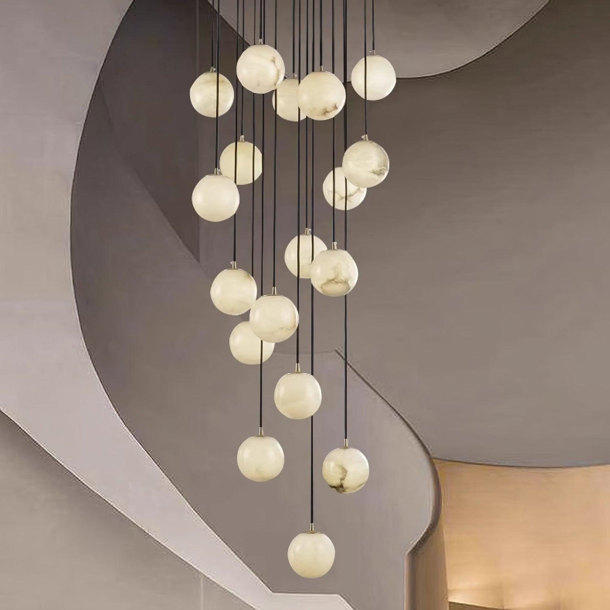 Sexta albasten hanglamp Kroonluchter