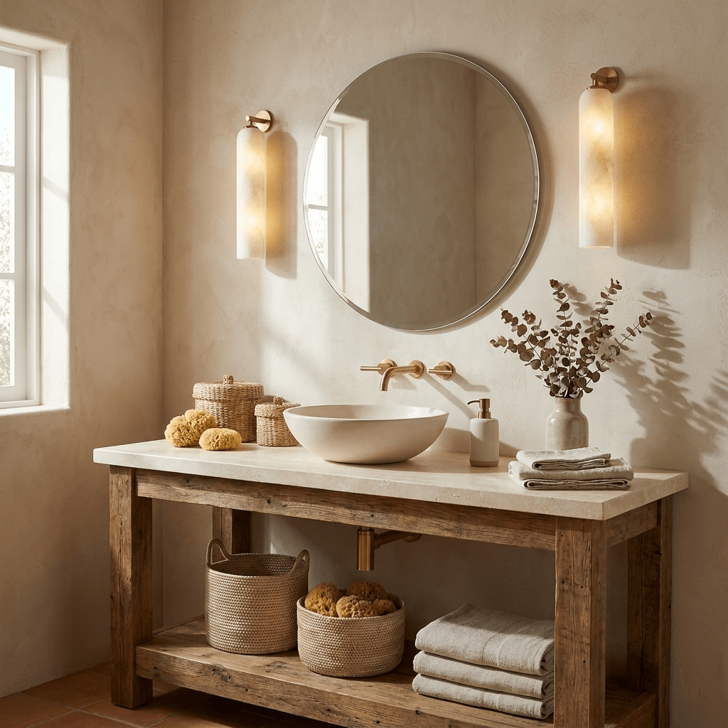 Tube wandlamp van Albast