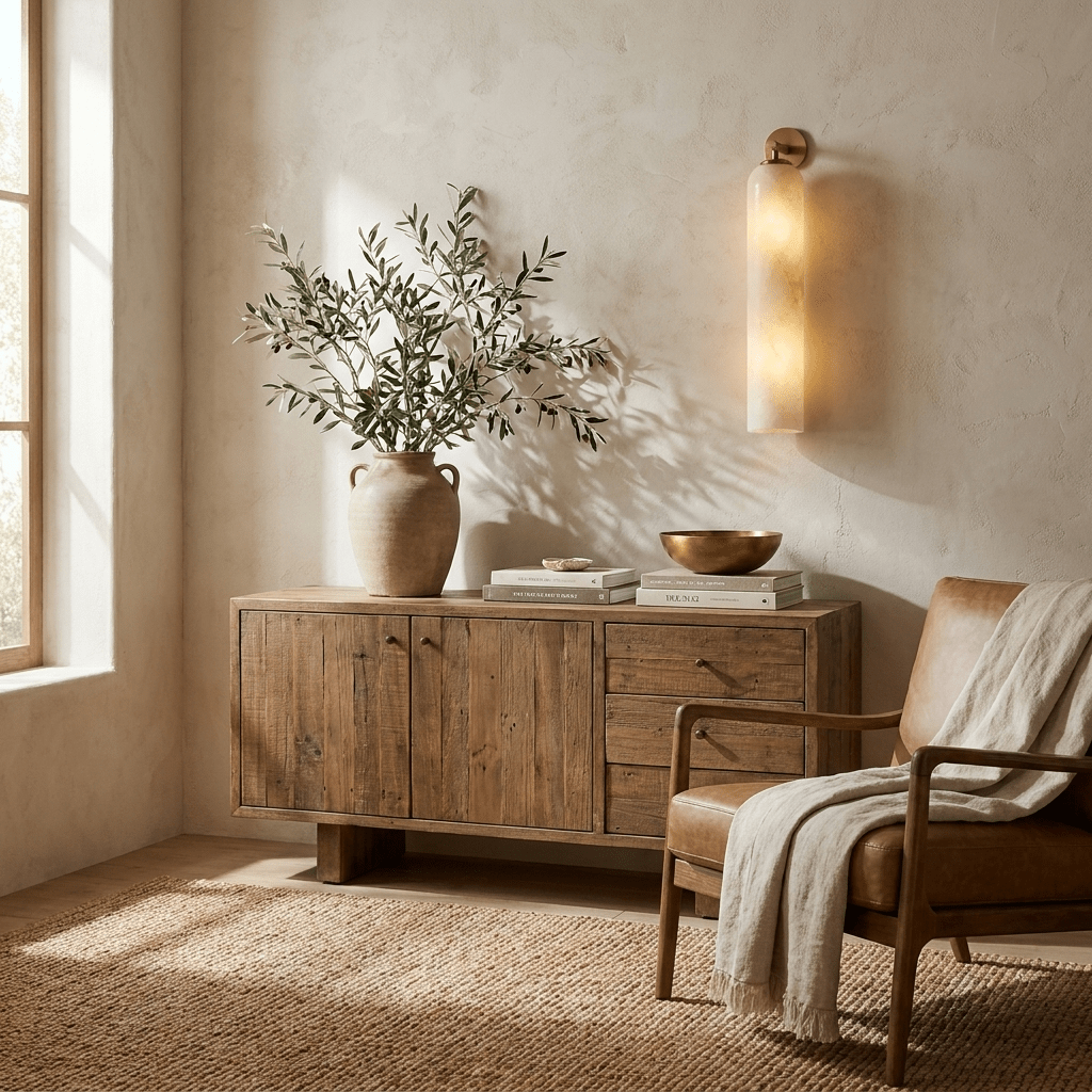 Tube wandlamp van Albast