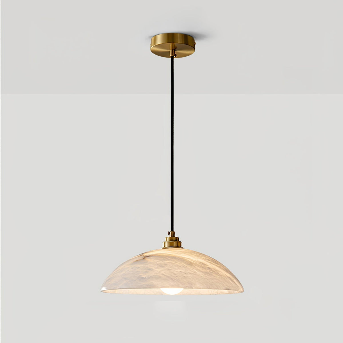 Warenol Minimalistische hanglamp van albast