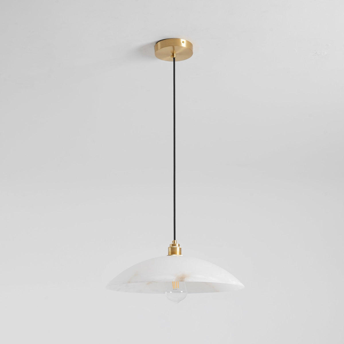 Warenol Minimalistische hanglamp van albast