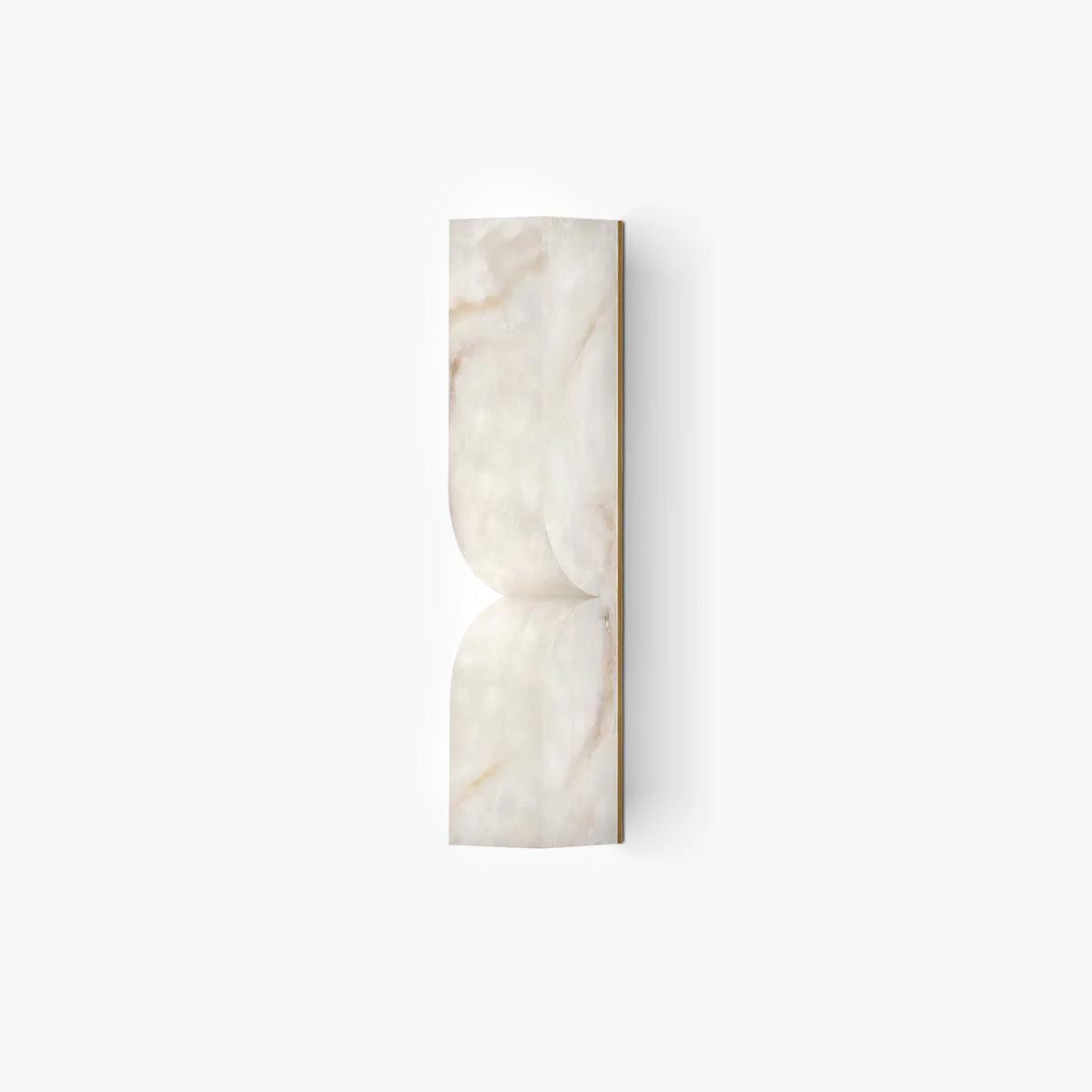 Niveelle Albast Rechthoekige wandlamp