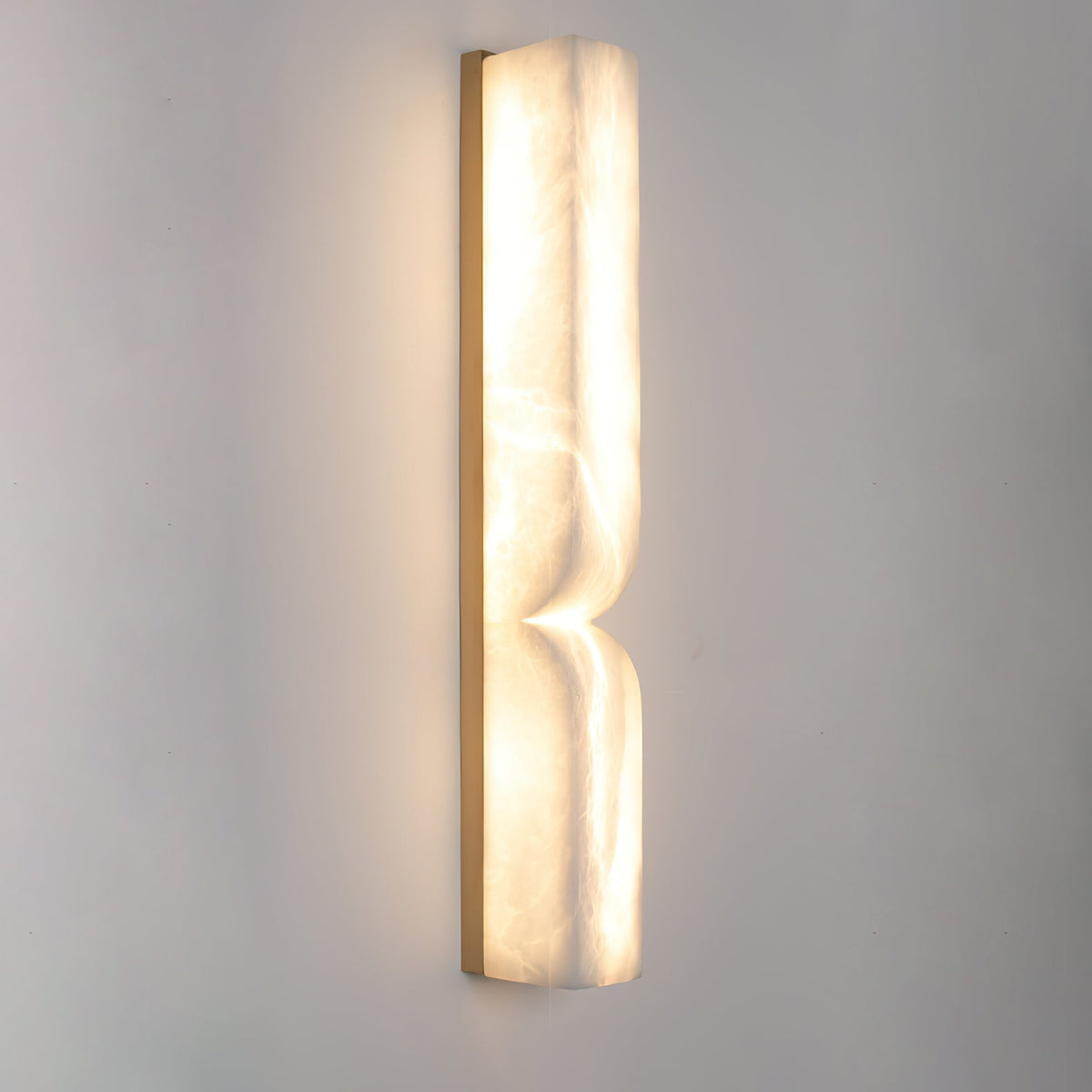 Niveelle Albast Rechthoekige wandlamp