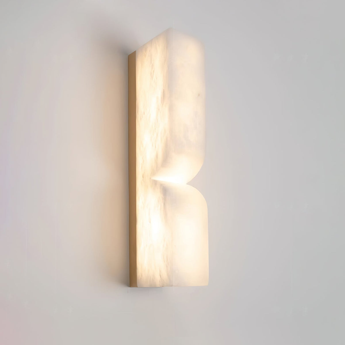 Niveelle Albast Rechthoekige wandlamp