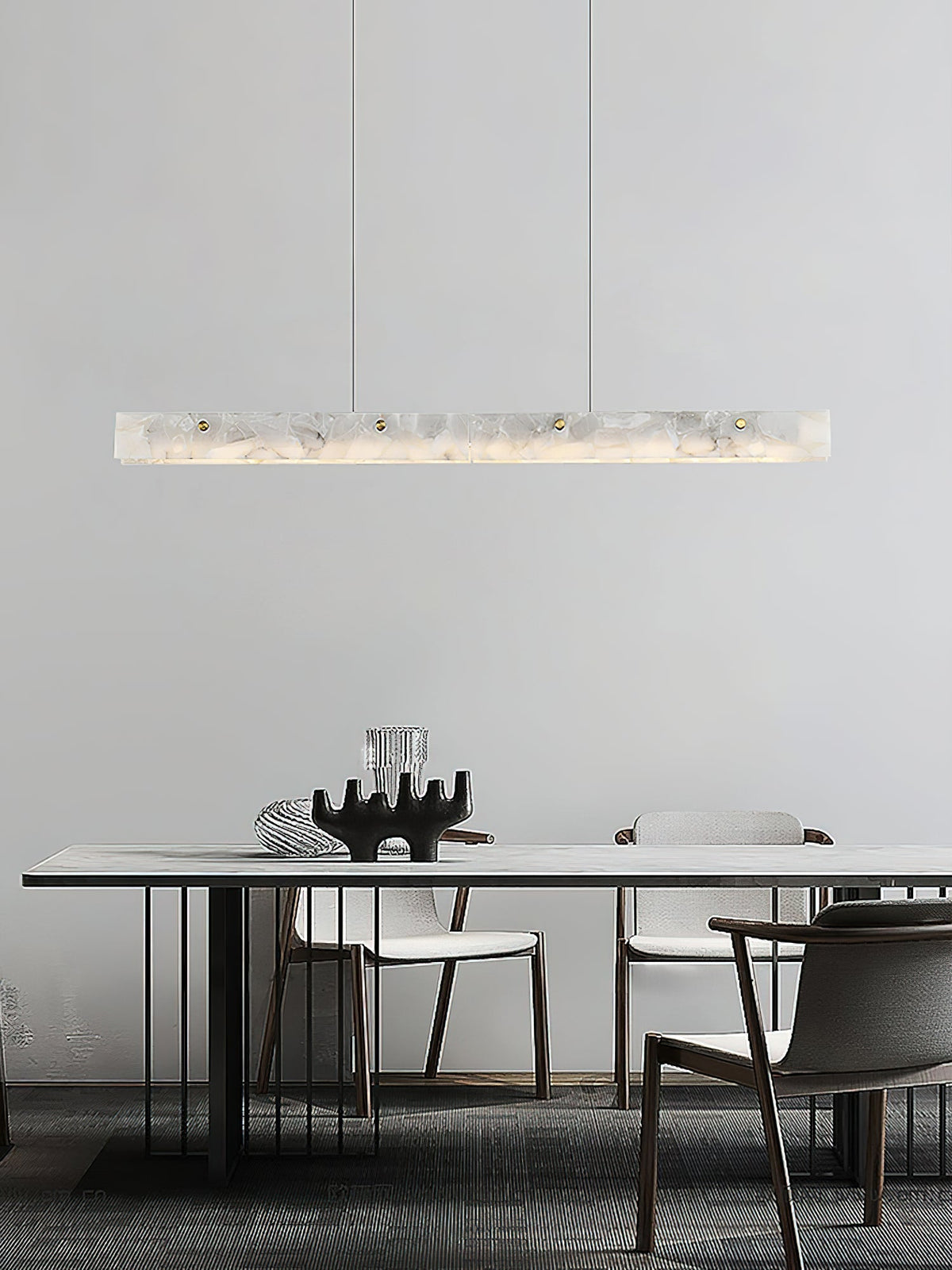 Vexor LED Moderne lineaire hanglamp van albast