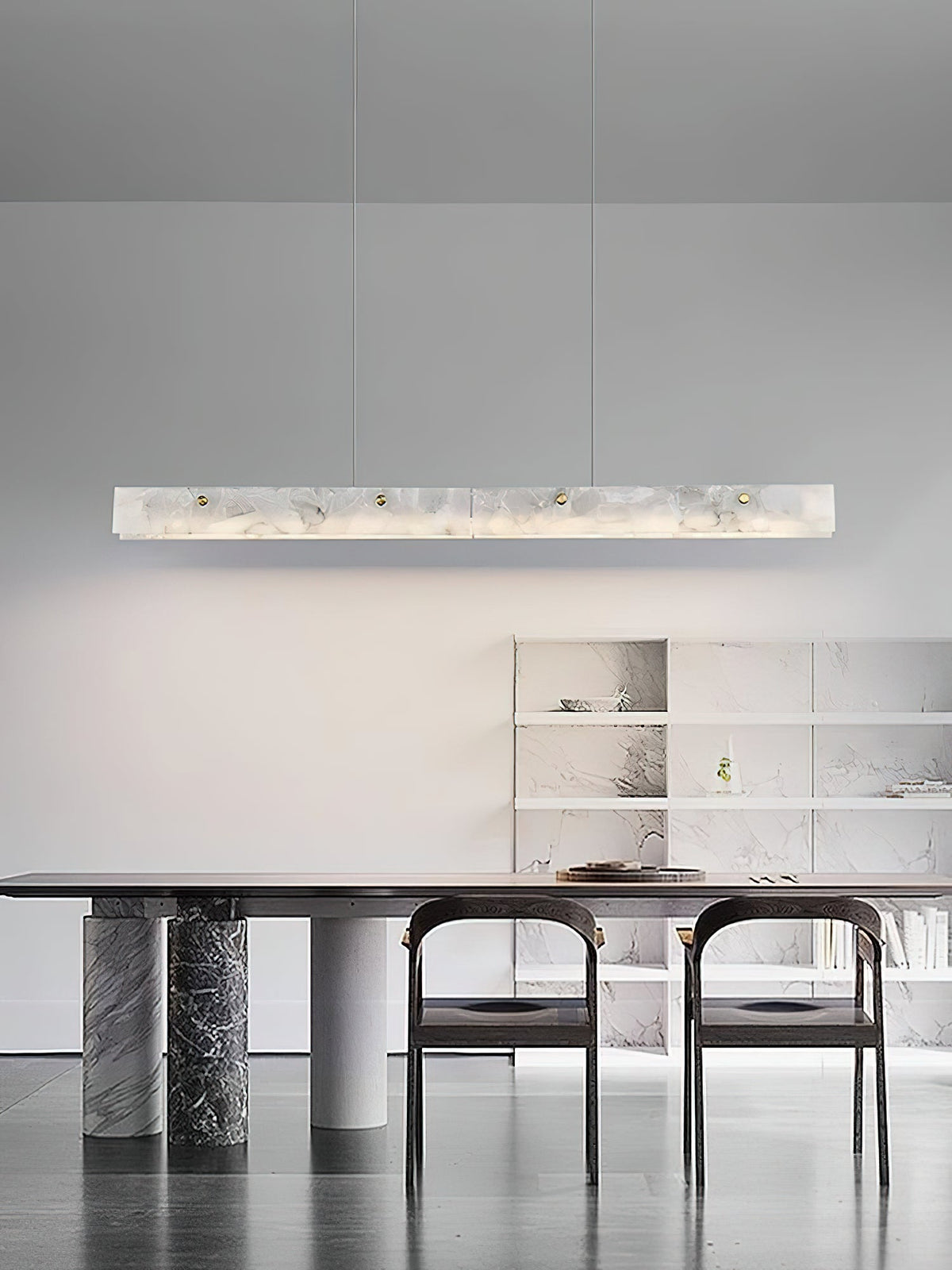 Vexor LED Moderne lineaire hanglamp van albast