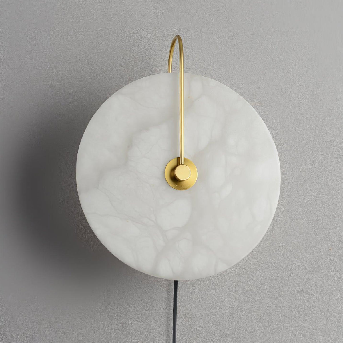 Albeaine Albast bollen wandlamp met Stekker