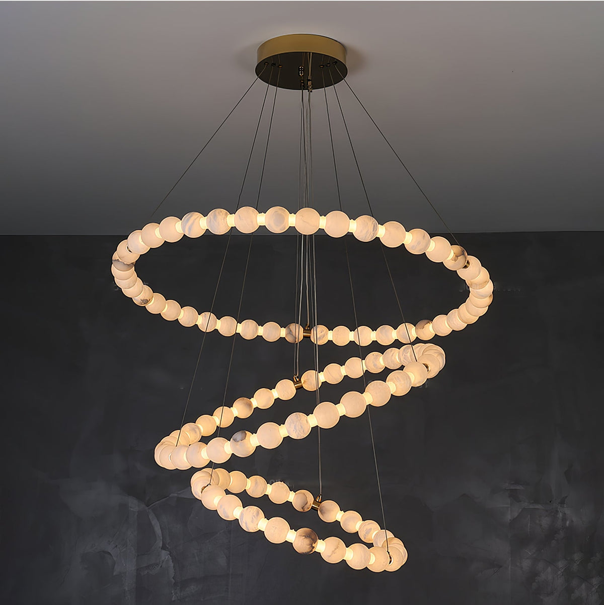 Eirelian modern Albast Hanglamp Kroonluchter