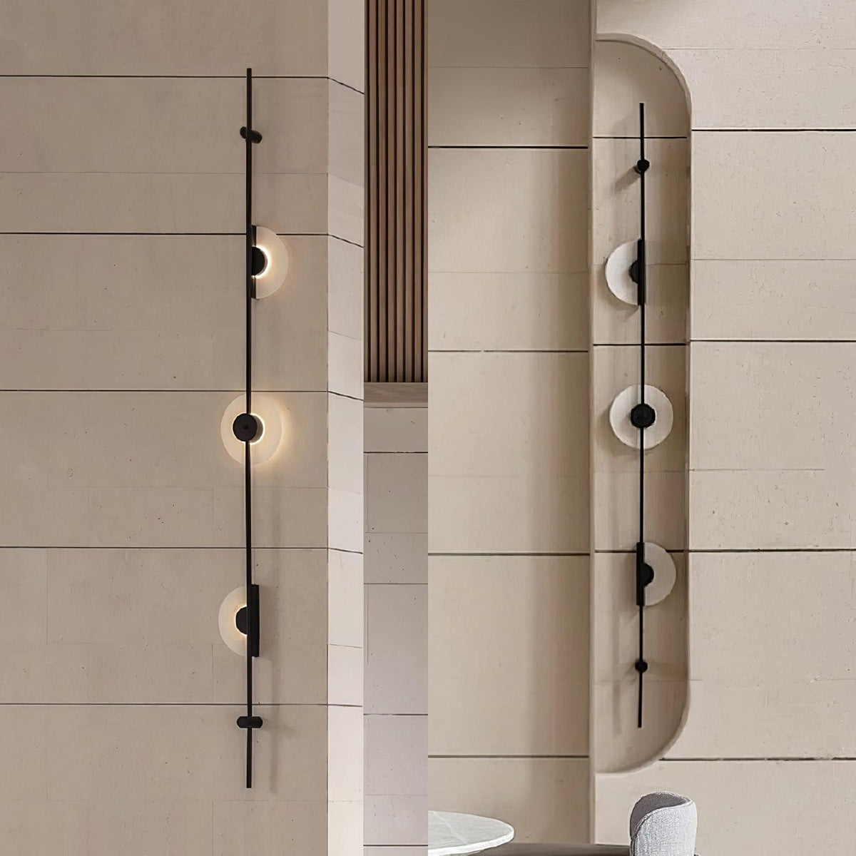 Albarina albasten wandlamp met Stekker