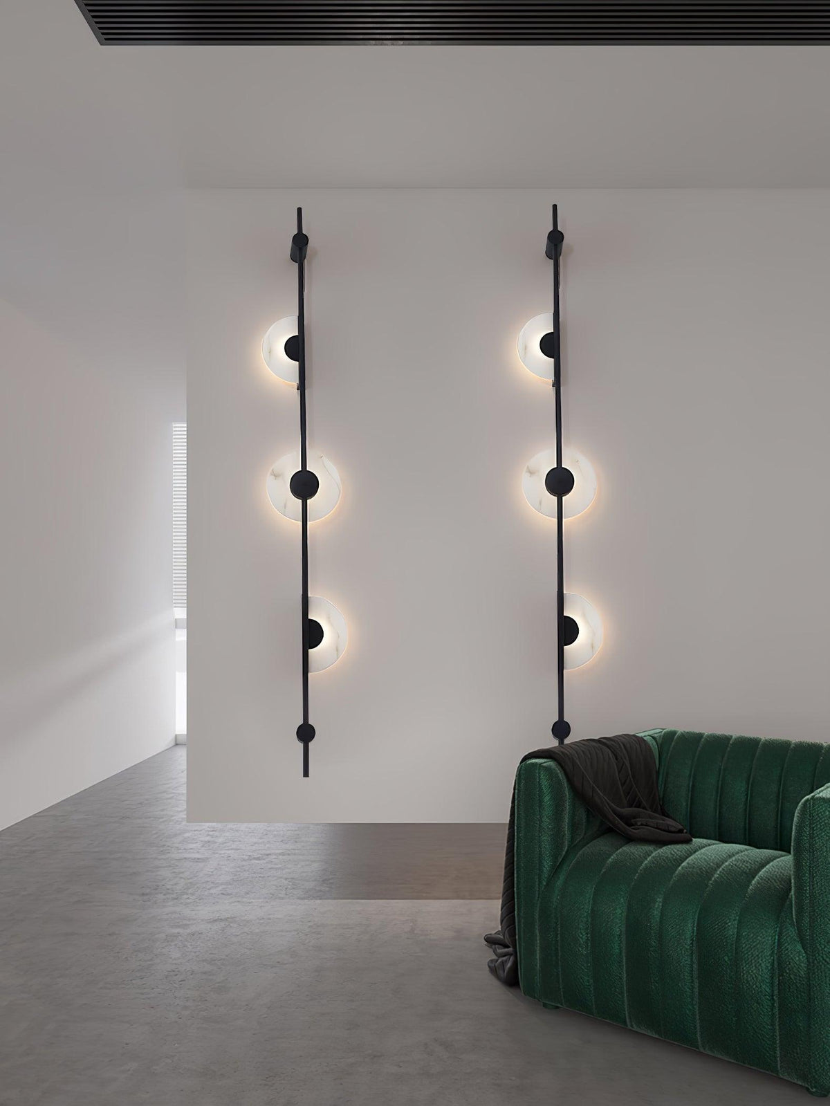 Neron albast verticale wandlamp