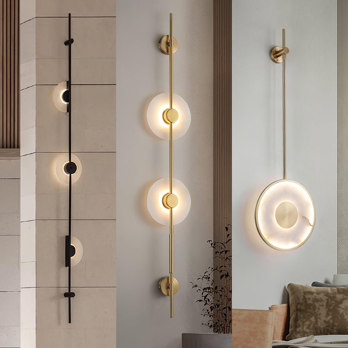 Albarina albasten wandlamp met Stekker